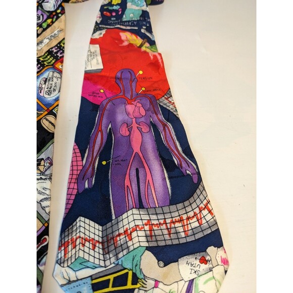 VTG Nicole Miller Ties Medical Theme Bundle Set Of 4 90s EUC - Picture 6 of 11